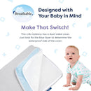 Moonlight Slumber Air Crib Mattress – Breathable, Washable, Dual-Sided Infant and Toddler Mattress with Open Core Design, Foam-Free, Hypoallergenic, 5.5", Standard Crib Size, Made in USA by TinyTreasures Baby Boutique