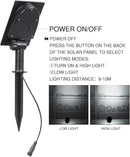 T-SUN Solar Spotlights, Outdoor LED Solar Lights, Waterproof Auto ON/Off Solar Wall Lights for Garden,Driveway, Pathway, Pool Area(White) by GreenHaven Gardens