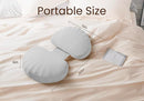 Pregnancy Pillow for Sleeping Memory Foam Pillow for Side Sleeper, Maternity Pillow Support for Back, Belly, HIPS for Pregnant Women, Portable and Adjustable Travel Wedge Pillow (CoolingSilk Grey) by TinyTreasures Baby Boutique