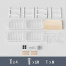 5-Layer Fruit Basket Kitchen Food Storage Organizer and Storage Rack, Stackable Storage cart with Desktop, Pull-Out Hollow Metal Storage Basket, Wheeled Sorting Rack Spice Rack by CozyNest Decor