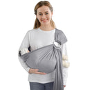 Water Ring Sling Baby Carrier, Adjustable Lightweight Breathable Newborn Carrier Sling for Summer, Swimming, Pool, Beach, Front Chest Mesh Infant Wrap Carrier for Baby Gift (Light Grey) by TinyTreasures Baby Boutique