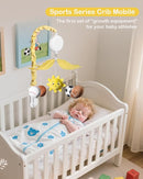 FEISIKE Baby Crib Mobile with 35 Lullabies, 3 Modes Rotation & Music, Soother Toy Adjustable Volume, Sport-Themed Nursery Decor Musical Mobile for Crib or Bassinet by TinyTreasures Baby Boutique