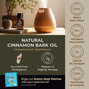 Gya Labs Cinnamon Essential Oil for Diffuser - 0.34 Fl Oz - 100% Pure Natural Cinnamon Bark Essential Oil for Skin, Hair, Lips Body & Candle Making Scent by CozyNest Decor