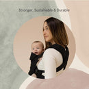 WildBird - Aerial Carrier - 7 to 45 lbs - for Moms, Dads & Caregivers - 100% Natural European Linen Fibers - Versatile & Adjustable - Small Size - Raven Fabric by TinyTreasures Baby Boutique