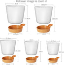 GARDIFE Plant Pots 7/6.5/6/5.5/5 Inch Self Watering Planters with Drainage Hole, Plastic Flower Pots, Nursery Planting Pot for All House Plants, African Violet, Flowers, and Cactus,White by GreenHaven Gardens