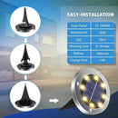 Solar Ground Lights 16Pack, Garden Solar Lights Outdoor Waterproof Solar Pathway Lights Bright In-Ground Lights Outdoor Lighting Decor for Lawn, Patio, Yard, Driveway,Walkway Warm Light by GreenHaven Gardens