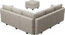 Belffin Modular Sectional Sofa with Storage Seats Velvet L Shaped Corner Couch Convertible Sectional Sofa with Chaise (Grey, L Shape-1)… by CozyNest Decor