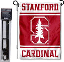 College Flags & Banners Co. Stanford Cardinal Garden Flag with Stand Holder by GreenHaven Gardens