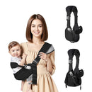 Baby Sling Carrier,Toddler Carrier, 2025 New Baby Sling with Waist Harness,Portable and Lightweight Sling,Non-Slip Hip Seat Carrying 25-60lbs(Black) by TinyTreasures Baby Boutique