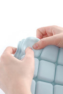 Baby Food Storage Silicone Cubes with Clip-On Lid Freezer Tray Baby Food Soups Purees Ice Easy and Safe Design Made in Korea(12 Sand Beige) by TinyTreasures Baby Boutique