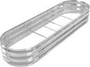 GADI Raised Garden Bed Kit for Vegetables Flower Galvanized Metal Planter Boxs Designed for Easy DIY and Cleaning Not Twist Or Rot (Silver) by GreenHaven Gardens