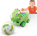 Interactive Dinosaur Toy Car, Electronic Dinosaur Car with Smart Follow Ball and Gesture Control, Rechargeable, Dino Toys for 3 Year Old Boys Girls and Toddlers,Boy Toys Age 3,4,5 and Up by TinyTreasures Baby Boutique