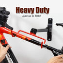 Wall Mount Bike Rack,Bike Hanger Horizontal,Bicycle Holder Heavy Duty,Garage Bike Storage,Garage Organization Bicycle Hook with Rubber,Foldable and Adjustable Angle(2 pack) by GreenHaven Gardens