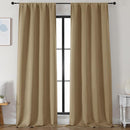 Simplebrand Taupe Blackout Curtains for Bedroom 96 Inches Long 2 Panels, Solid Thermal Insulated, Energy Saving Living Room Window Treatment Curtains Blackout Drapes, W50 x L96 Inch, Taupe by TinyTreasures Baby Boutique
