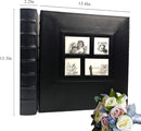 RECUTMS Photo Album Self Adhesive Magnetic DIY Scrapbook 60 Pages 13.3 x 13.4 (Inches) Accommodate 8X10 6X8 5X7 4X6 Photo Wedding Album Memory Book (Red) by TinyTreasures Baby Boutique