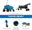Creative Outdoor Original Folding Wagon All-Terrain Wheels by GreenHaven Gardens