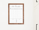 Customized Dry Erase Whiteboard Framed Calendar, Wet Erase or Dry Erase calendar for wall, 18x24 or 24x36 Wall Calendar, Monthly Calendar, Family Name Calendar by TinyTreasures Baby Boutique