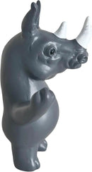 Jxueych Rebellious Rhino Figurine, Miniature Resin Rhino Standing 4 Inch, Adorable Mini Rhino - The Perfect Blend of Power and Charm for Your Home Decor! by GreenHaven Gardens