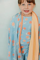 Copper Pearl Jumbo 3-Layer Baby Blanket: Soft Baby Quilts for Boys and Girls | Breathable, Cozy, Toddler Blanket | Baby Quilt for Newborns | 46x46 Premium Polyester/Rayon | Clementine by CozyNest Decor