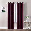 ChrisDowa Burgundyout Curtains 72 inches Long for Bedroom - 2 Panels Set Grommet Thermal Insulated Room Darkening Curtains for Living Room (Burgundy, 42 x 72 Inch) by CozyNest Decor
