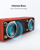 Anker SoundCore 2 Portable Bluetooth Speaker, Wireless, Enhanced Bass, 24-Hour Playtime, 66ft Range, IPX7 Water Resistant, Built-in Mic, Ideal for Travel, Compact and Easy to Use - Red by TinyTreasures Baby Boutique