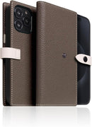 D8 Edition Full Grain Leather Wallet Case for iPhone 15 Pro - [2-in-1] Handcrafted Detachable Diary Style with Magnetic MagSafe Back Cover and Snap Closure, Gift Box Included (Etoffe Cream) by TinyTreasures Baby Boutique