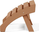 WestinTrends Dylan Outdoor Patio HDPE Adirondack Ottoman Footrest, Teak by CozyNest Decor