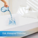Waterproof Mattress Pad Protector Cotton Hypoallergenic Breathable Mattress Pad Cover, Deep Pocket by TinyTreasures Baby Boutique