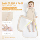 HAPIU Unisex Rayon Made from Bamboo Baby Sleep Sack TOG 1.0, 2-Way Zipper YKK, Wearable Blanket Baby by TinyTreasures Baby Boutique