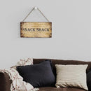 SENJIAN Rustic Snack Shack Wood Decor Sign, Retro Snack Shack Printed Wood Sign Wall Art, Hanging Door Sign, Decorative Wood Sign Home Decor 12" x 6" by CozyNest Decor
