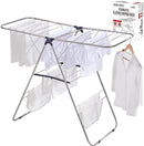 TRES BELLE 25NEW Stainless Steel Clothes Drying Rack(L)–Foldable,Lightweight,Anti-Slip Elastic Rods,Made in Korea,Indoor & Outdoor Use,Rust-Resistant,Towels Drying,Underwear,Baby Clothes–L Sizes by TinyTreasures Baby Boutique