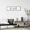 Be Still And Know That I Am God: Christian Bible Verse Wall Art Framed Scripture Sign Farmhouse Entryway Wall Hanging Plaque Religious Decor For Living Room Bedroom 12"X40" by CozyNest Decor