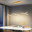 Modern Ceiling Pendant Light, with Remote Control Dimmable 3 Color Mode & Brightness Ceiling Lamp, Anti-Flicker Dining Light Fixture for Kitchen, Dining Room (Gold, 39IN) by CozyNest Decor