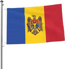 Moldova Moldavian Flag Garden Yard House 2x3 ft Flags Double Sided Print Banner Indoor Outdoor Party Home Decorations for Boat Dorm House Balcony by GreenHaven Gardens