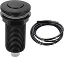 RQYEKDO Garbage Disposal Air Switch Kitchen Sink Top Long Stainless Steel Brushed Nickel Long 2.5" for Food and Waste Disposal On/Off Air Button Parts Black…