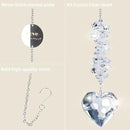 Sympathy Gifts for Loss of Loved One, Unique Memorial Gifts, Bereavement Gift Ideas for Loss of Mom Dad Son, Crystal Ball Sun Catchers Indoor Window, Christmas Decor, 45mm Heart Sun Catchers by GreenHaven Gardens
