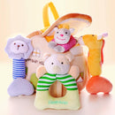iPlay, iLearn Baby Toys 3 6 12 Month Newborn Gift, Infant Soft Jungle Stuffed Animal Rattle Plush Barn, First Birthday Basket Shower Stuffer, Boy Girl Sensory Hand Development Toy 2 4 7 9M 1 Yr-Jungle by TinyTreasures Baby Boutique