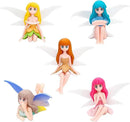 ONEST 5 Pieces Miniature Fairy Garden Accessories Small Fairy Figurines Hand Painted Fairy Figures Girl Fly Wing Figurines for Car Decor Fairy Garden Flower Pot Birthday Cake Topper by GreenHaven Gardens