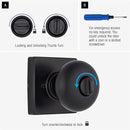 BRINKS – Contemporary Privacy Locking Interior Ball Door Knob, Matte Black - Designed for Sleek and Modern Homes and Blends Seamlessly with Interior Décor (E2436-122) (8 Pack) by TinyTreasures Baby Boutique
