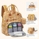 BabbleRoo Diaper Bag Backpack - Baby Essentials Travel Tote - Multi Function Water Resistant Diaper Bag, Travel Essentials Baby Bag with Changing Pad, Stroller Straps & Pacifier Case - Unisex, Safari by TinyTreasures Baby Boutique