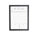 Customized Dry Erase Whiteboard Framed Calendar, Wet Erase or Dry Erase calendar for wall, 18x24 or 24x36 Wall Calendar, Monthly Calendar, Family Name Calendar by TinyTreasures Baby Boutique
