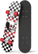 24 inch Rude Boyz Mini Cruiser Skateboard - Aluminium Trucks - Kids Skateboard Ages 5-8 Beginner - Skateboards for Kids by TinyTreasures Baby Boutique