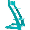 FORNEL Modern Wooden High Chair in Turquoise | The Adjustable Grow-with-Me Chair with a Stylish Pop of Color for Your Kitchen & Dining Room by TinyTreasures Baby Boutique