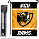Virginia Commonwealth Rams Garden Flag with Stand Holder by GreenHaven Gardens