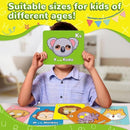 2025 New Alphabet ABC Flash Cards with Animal Masks, 26 Pcs Animal mask Alphabet Cards, Interactive Education Games, Learn Letters, English Phrases by TinyTreasures Baby Boutique