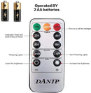 DANIP Red LED Flameless Candle with Embedded Star String, 5Piece LED Candle with 11 Button Remote Control, 24 Hours Timer Function, Dancing Flame, Real Wax, Battery Powered. by CozyNest Decor