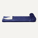 Amazon Basics Reversible Sherpa Throw Blanket, Navy, 50"x60" by CozyNest Decor