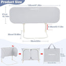 Ciilee Baby Bed Rail for Toddlers Portable Travel Kids Beds Guard Rails for Queen Bed Foldable Children Side Railing for Twin Beds Adjustable Bedrail Barandas para Camas de Niños（Grey,48in by TinyTreasures Baby Boutique