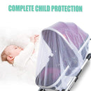 Durable Baby Stroller Mosquito Net (2 Pack) - Universal Elastic Edge Mesh Cover for Bassinets, Cradles, Playards, Car Seats & Mini Cribs | Breathable Travel Essential Newborn Protection (White) by TinyTreasures Baby Boutique