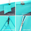 Beach Tent, Portable Sun Shelter for 2/3/4/6-8 Person with UPF 50+ UV Protection, Easy Setup Waterproof Beach Shade Canopy Cabana for Family Outdoor and Picnics, Fishing with Carrying Bag by TinyTreasures Baby Boutique